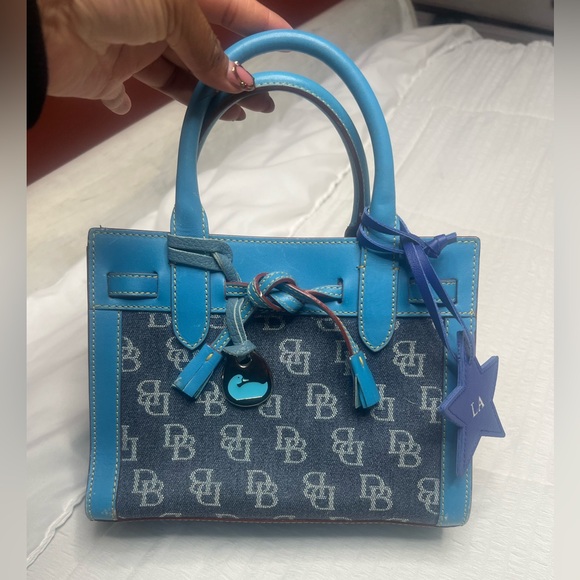 Dooney & Bourke Handbags - Dooney & Bourke Blue Denim Satchel